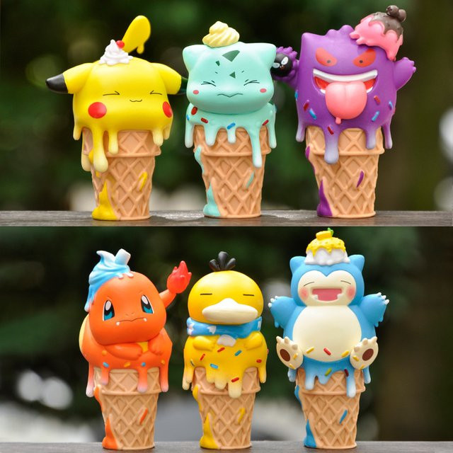 TAKARA TOMY Pokémon Eiscreme-Form, PVC-Statue, Anime-Figur, bunt - Bild 1