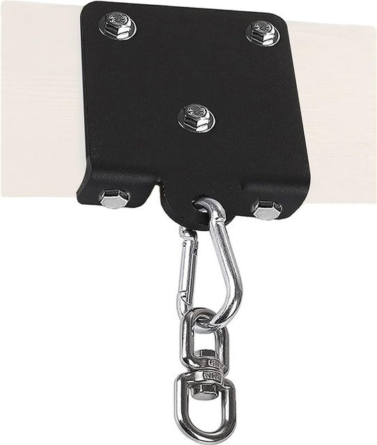 TOMTOP JMS Boxsackhalter aus Stahl zur Wandmontage, 360 Grad drehbar, Schwarz Matt - Bild 1