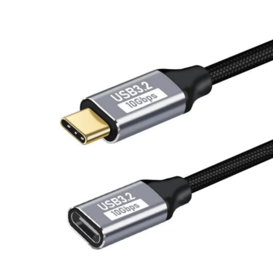 USB 3.2 Typ-C Verlängerungskabel für schnelle Datenübertragung mit 10 Gbit/s in Schwarz - Bild 7