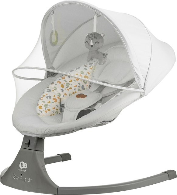 Kinderkraft Babyschaukel LUMI 2in1 in Grau - Bild 1