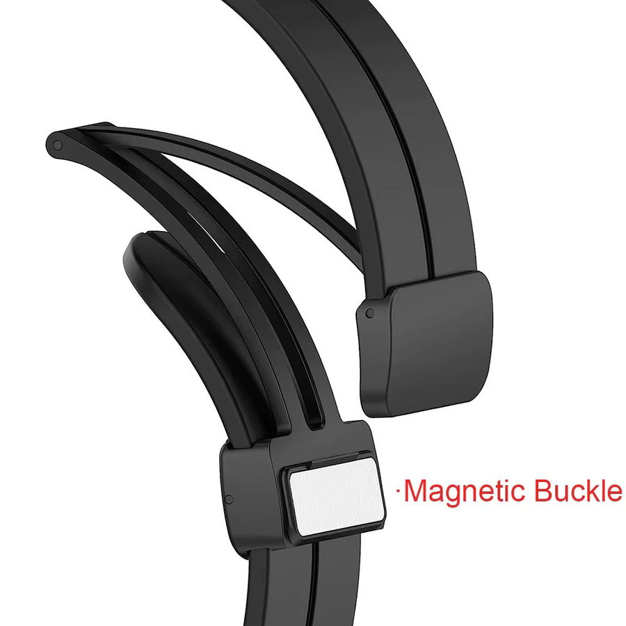 Xiaomi Uhrenarmband Silikon, Schwarz, Redmi Watch 6 5 4, Mi Band 9 Pro/8 Pro - Bild 2