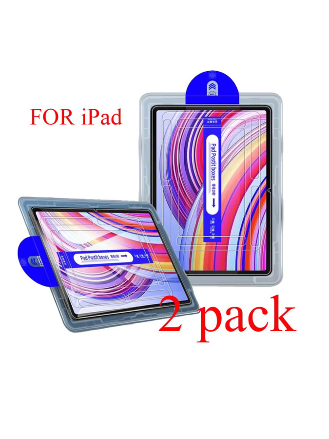2 Stück Displayschutzfolie aus gehärtetem Glas für Apple iPad Air 13 11 Pro M2 M3 13 11 12,9 und iPad Mini, transparent, vollständige Abdeckung - Bild 6