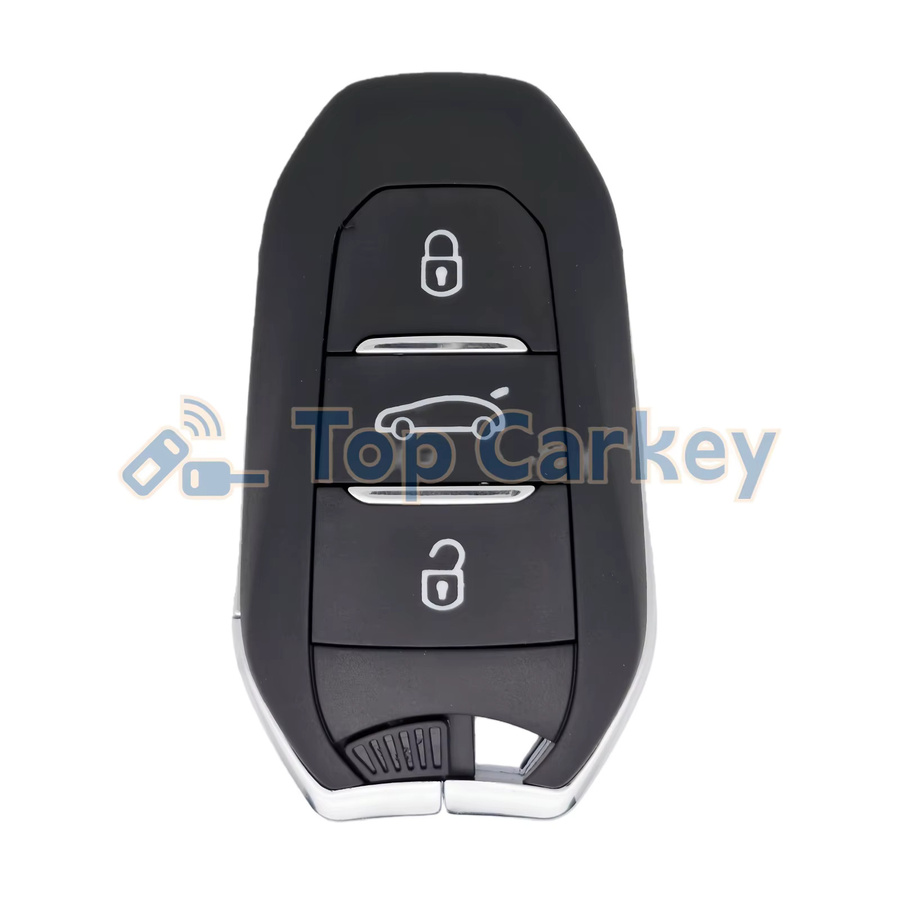 TopCarkey Original PCB Smart Remote Key IM3A A3M05 mit ID4A Chip 433 MHz in Schwarz für Peugeot und Citroen - Bild 2