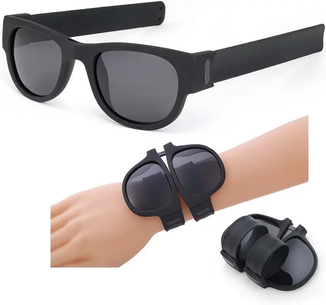 Sonnenbrille, Round, Vollrand, Plastic, Black, Polarisiert - Bild 1