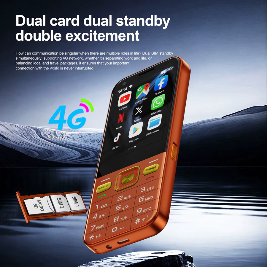 SERVO F8 Ultra Android Smartphone in Schwarz mit 4G LTE, 2GB RAM, 16GB ROM, GPS und Dual SIM - Bild 4
