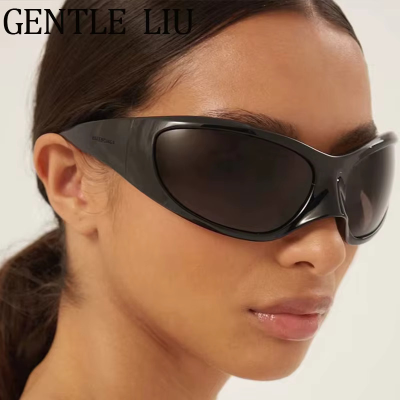 GENTLE LIU Sonnenbrille, Vollrand, Kunststoff, black, Unisex - Bild 4