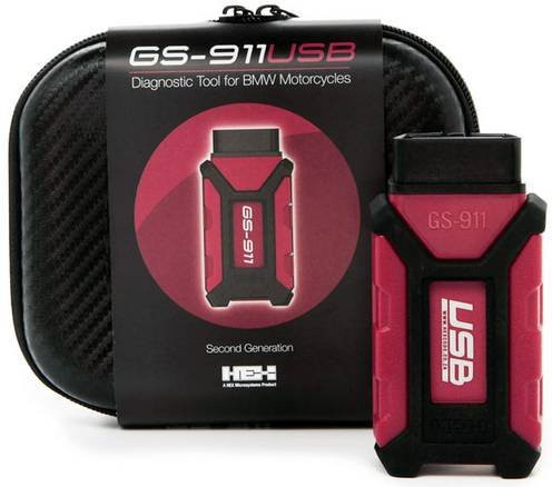 HEX GS-911 USB Motorrad Diagnosetool OBD2 für BMW Motorräder in Rot - Bild 1