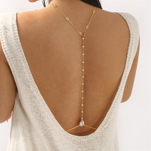 RINHOO FRIENDSHIP Halskette, Kristall, Zirkonia, Perle, Gold, Damen - Bild 1