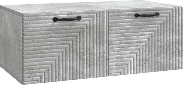 vidaXL Wandmontierter TV-Schrank in Betongrau, minimalistisches Design, B/T/H: 78,5 x 41 x 30 cm - Bild 1
