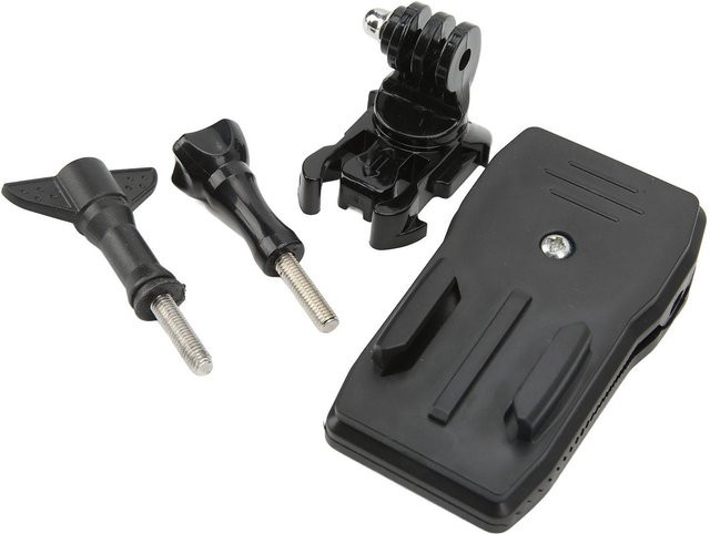 AKASO und OSMO kompatibler Action-Kamera-Rucksack-Clip in Schwarz mit 360 Grad drehbarer Rucksackgurt-Befestigungsklemme und Schnellverschluss - Bild 1