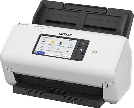 Brother ADS-4700W Dokumentenscanner für A4 mit WLAN, LAN und USB, 40 ppm / 80 ipm, Duplex ADF - Bild 1