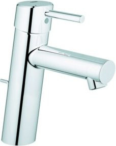 Grohe Waschtisch-Einhebelmischer Concetto in Chrom mit Ablaufgarnitur und Temperaturbegrenzer - Bild 1