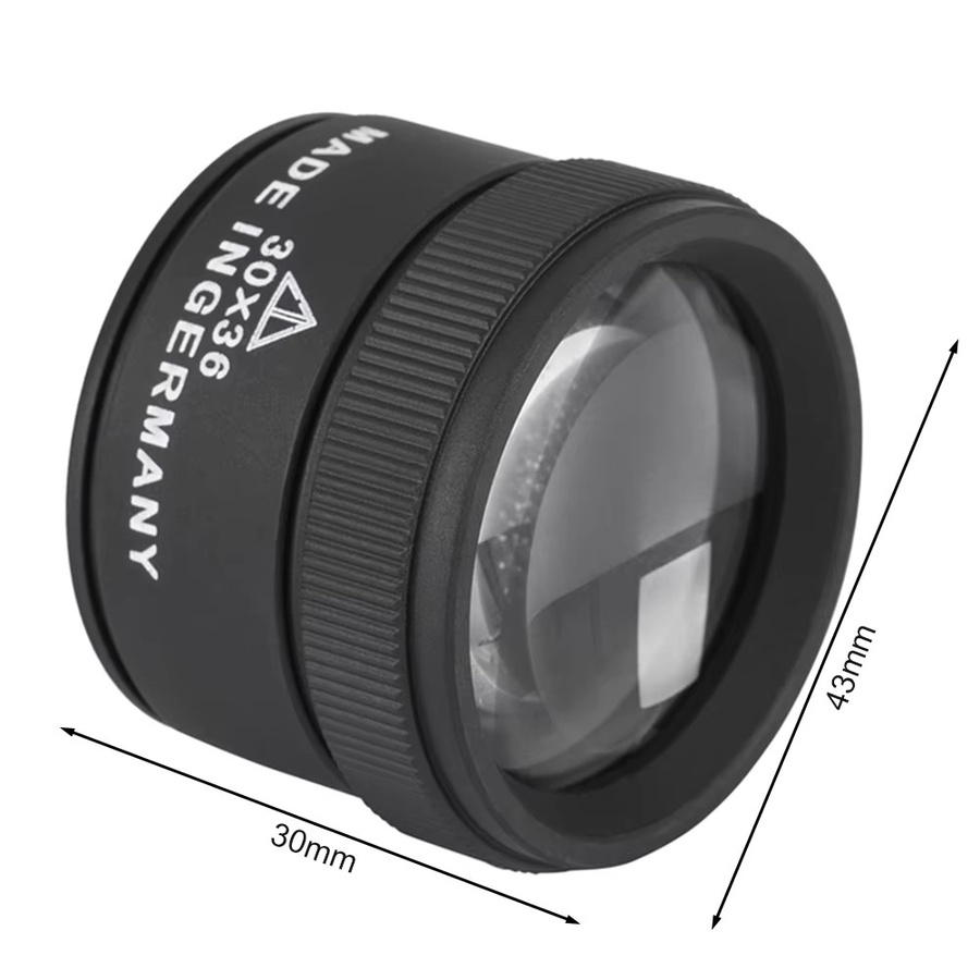 ALIILEE Handlupe 30x, K9 Optikglas, Schwarz - Bild 2