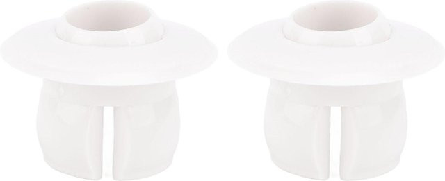 2 Stück Lixada Pool-Jet-Düsen aus weißem PVC mit 25 mm Durchmesser und Push-In-Anschluss für 40 mm Rohre - Bild 1