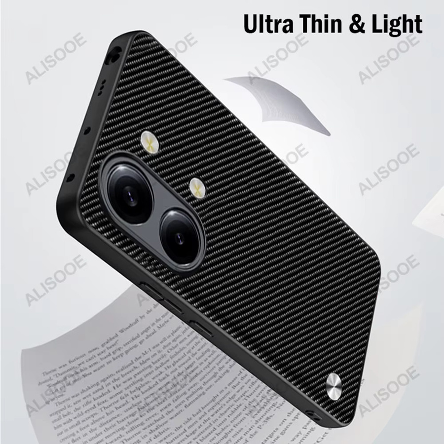 Stoßfeste Schutzhülle für Xiaomi POCO X8 Pro Max und POCO X8 Pro mit luxuriöser Faserstruktur aus PU-Leder und Kunststoff in Schwarz oder Blau - Bild 5