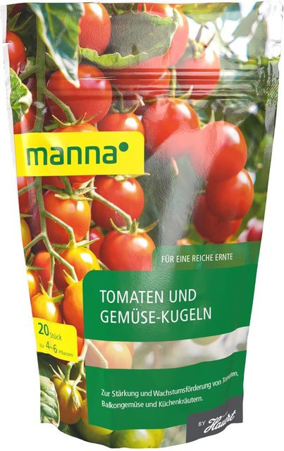 Manna Bio Tomaten- und Gemüsekugeln mit Slow-Release-Effekt, 20 Stück, Rot - Bild 1
