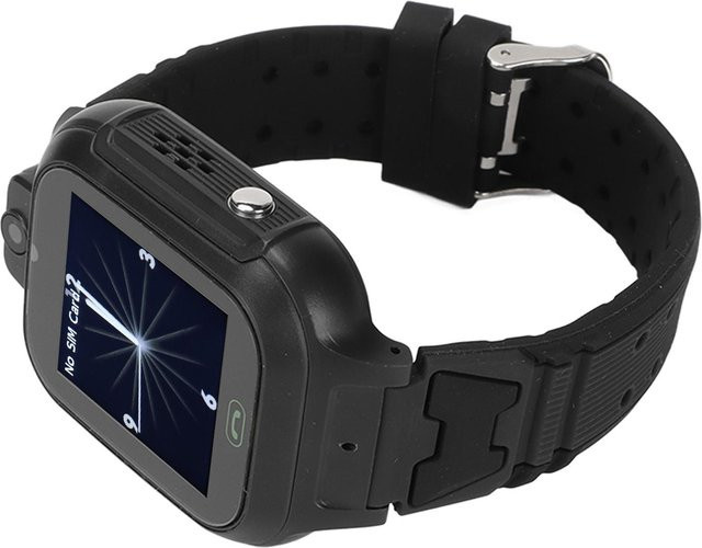 Smartwatch Kinder, GPS, Schwarz, Kunststoff, Silikon, Wasserdicht - Bild 1