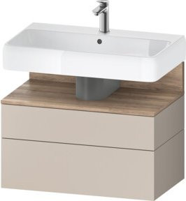 Duravit Waschtischunterschrank Qatego Beige Matt B/T/H: 79 x 47 x 59 cm - Bild 1