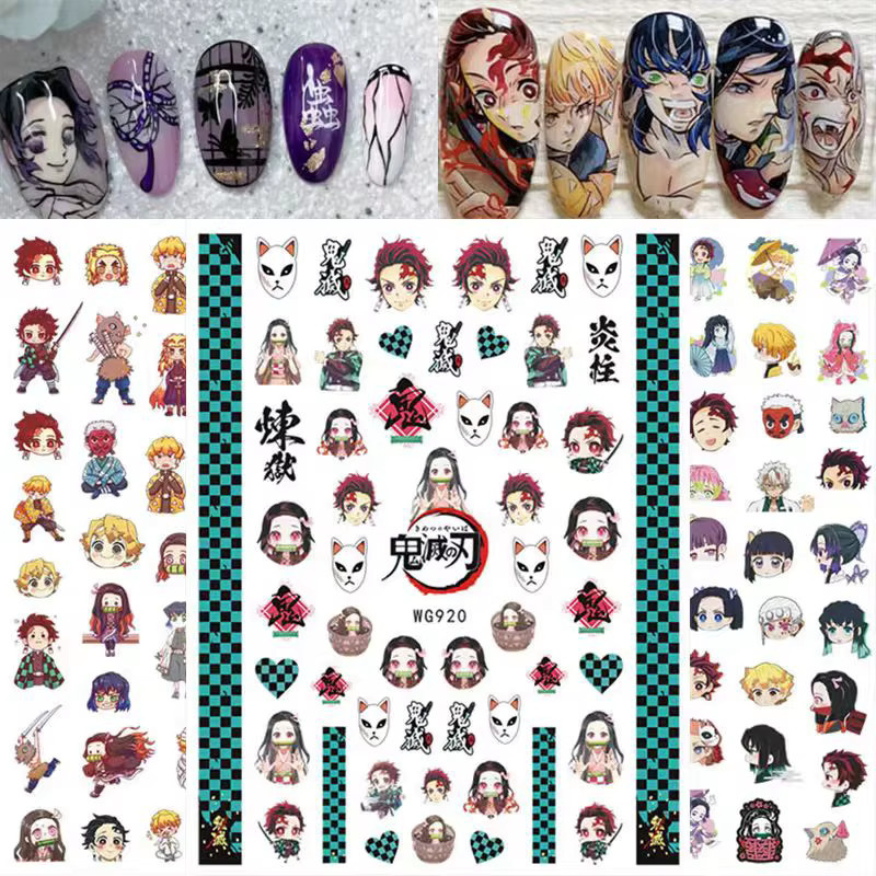Bandai Demon Slayer Nagelaufkleber, Anime Nageldekoration - Bild 2
