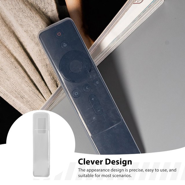 Stoßfeste und rutschfeste TV-Fernbedienungsabdeckung für Xiaomi in Transparent - Bild 1