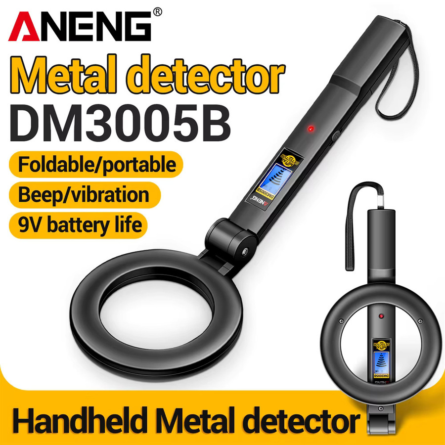ANENG DM3005B Handheld Metalldetektor mit Beep- und Vibrationsalarm für Sicherheitskontrollen und Schatzsuche - Bild 2