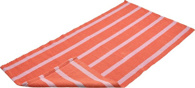 LIVARNO Teppich aus Baumwolle in Pink/Rot, pflegeleicht und strapazierfähig, B: 150 cm, T: 80 cm - Bild 1