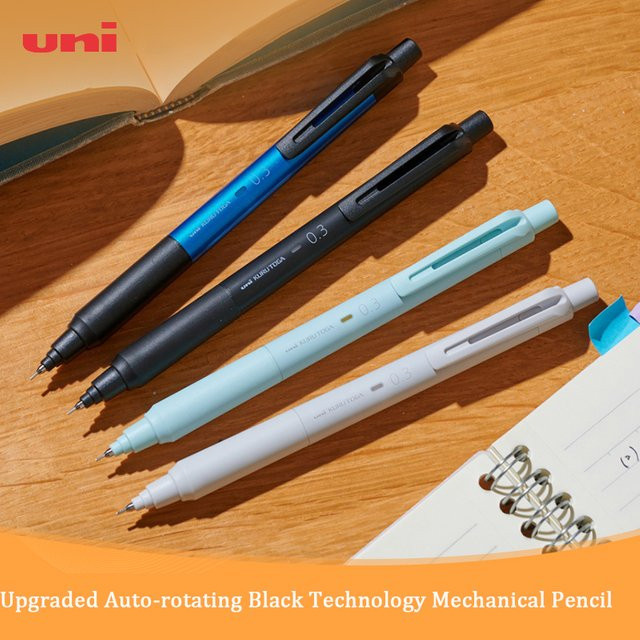 Uni Mitsubishi Kurutoga M3/5-KS Druckbleistift mit automatischer Minendrehung in Schwarz - Bild 1