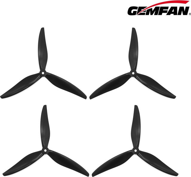 Gemfan 8040 8X4X3 3-Blatt 8-Zoll Glasfaser-Nylon-Propeller, 4-teiliges Set - Bild 1