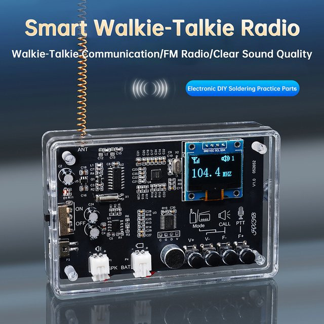 Diymore FM Radio DIY Elektronik-Kit mit BK4802P und RDA5807 Chip, einstellbare Frequenz 87-108 MHz - Bild 1