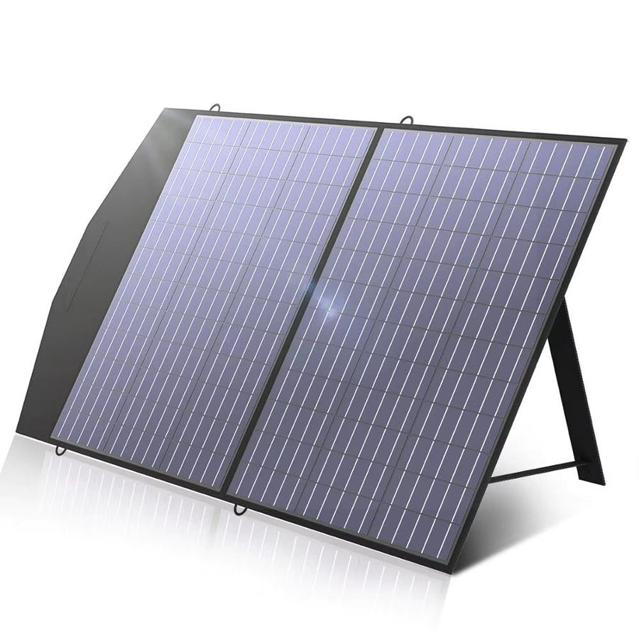 ALLPOWERS SE100 100W Solarpanel, faltbares monokristallines Solarpanel mit IP68 Wasserdichtigkeit in Schwarz für Powerstation und Outdoor - Bild 5