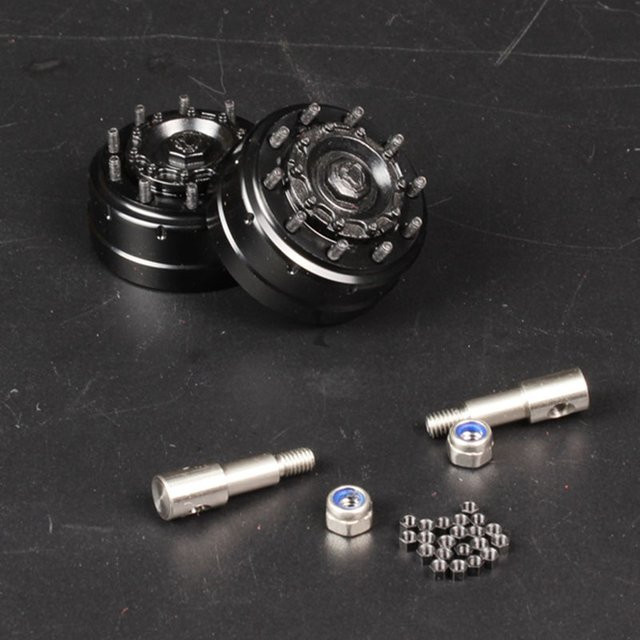 Tamiya Vorderlager Achse Bremsnabe, Metallsimulation, Maßstab 1:14 - Bild 1