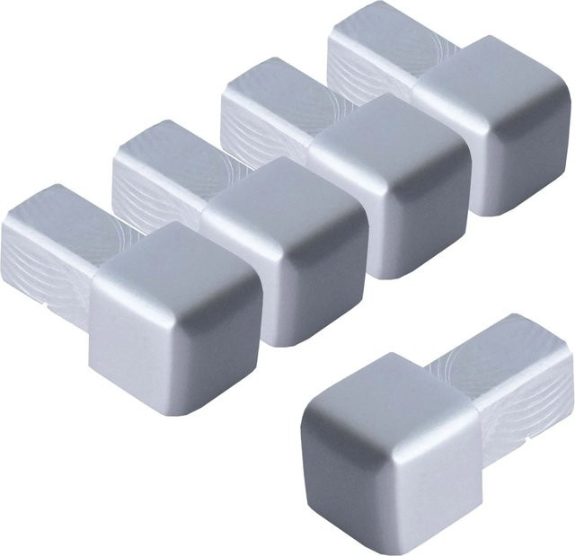 Dalsys Endstück für Quadratprofil 5 x 8 mm aus Aluminium, Farbe Silber Matt, eloxiert - Bild 1