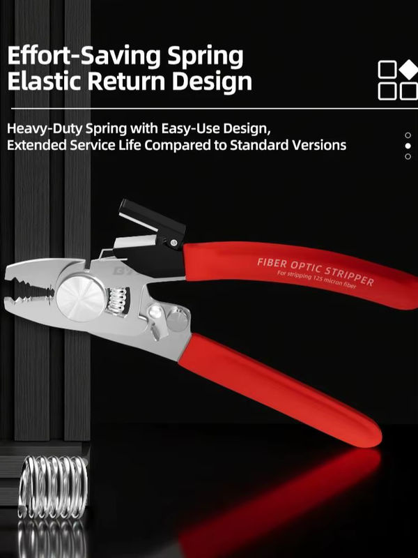 BYXGD 6-in-1 Glasfaser-Abisolierzange aus Edelstahl als multifunktionale Miller-Zange und Reinigungszange für 2-3mm, Φ125-250μm und Φ600-900μm - Bild 7