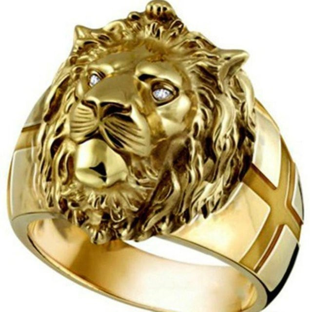 YYDS Jewelry Ring, vergoldet, Gold, Zirkonia, Herren - Bild 1