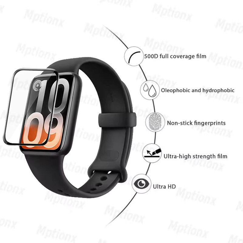 Mptionx Displayschutzfolie für Xiaomi Smart Band 10 Pro, TPU, klar - Bild 3