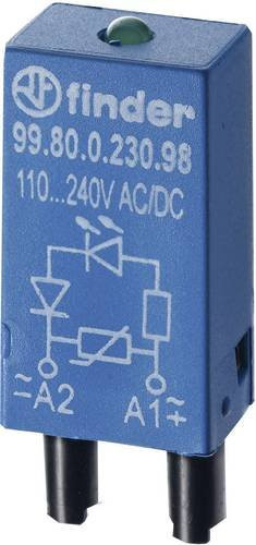 Finder Steckmodul mit Widerstand 99.80.8.230.07 Blau 10er Pack - Bild 1