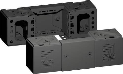 Rittal VX 8660.000 Sockeleckstück aus Stahl in Anthrazit, 2er-Set - Bild 1