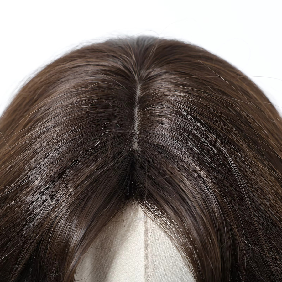 EASIHAIR Perücke, schwarzbraun, mittellang gewellt, synthetisch, Damen - Bild 3