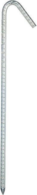 Relaxdays Bodenanker 10er Set aus verzinktem Stahl in Silber, H x B x T: 39 x 6,5 x 1 cm - Bild 1
