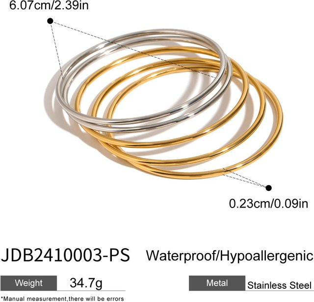 Youthway Armband, Edelstahl, Gold, Damen - Bild 1