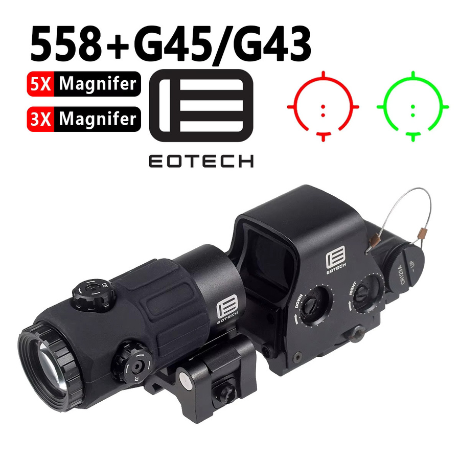 EOTECH Vergrößerungsglas für G43 G33 G45 Holografische Kollimatoren in Schwarz für 20mm Schienen - Bild 2