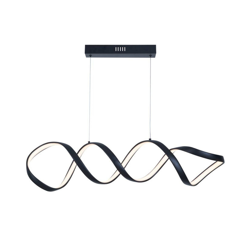 POCOline LED-Pendelleuchte Malte in Mattschwarz aus Metall für Wohnzimmer und Esszimmer, B: 18 cm, H: 120 cm, T: 107 cm - Bild 2