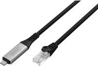 Digitus USB-C auf RJ-45 Ethernet Adapter, 1 Gbit/s, Schwarz - Bild 1