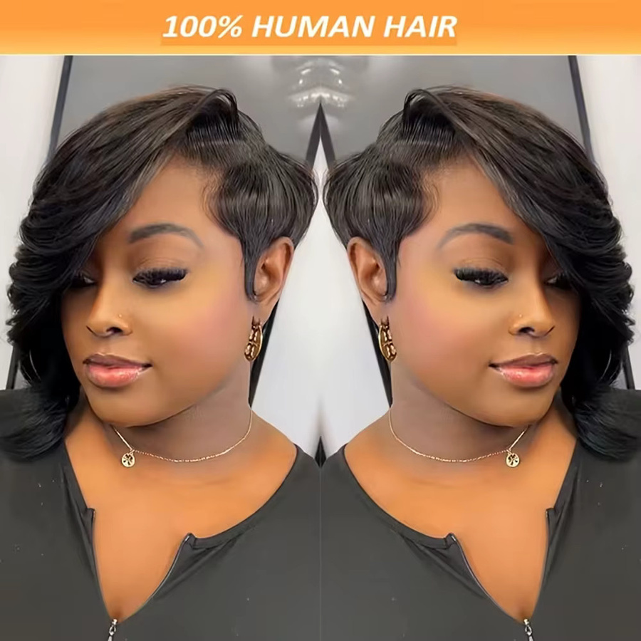 OYM HAIR Pixie-Schnitt-Perücke, kurzer Bob, Damen - Bild 2