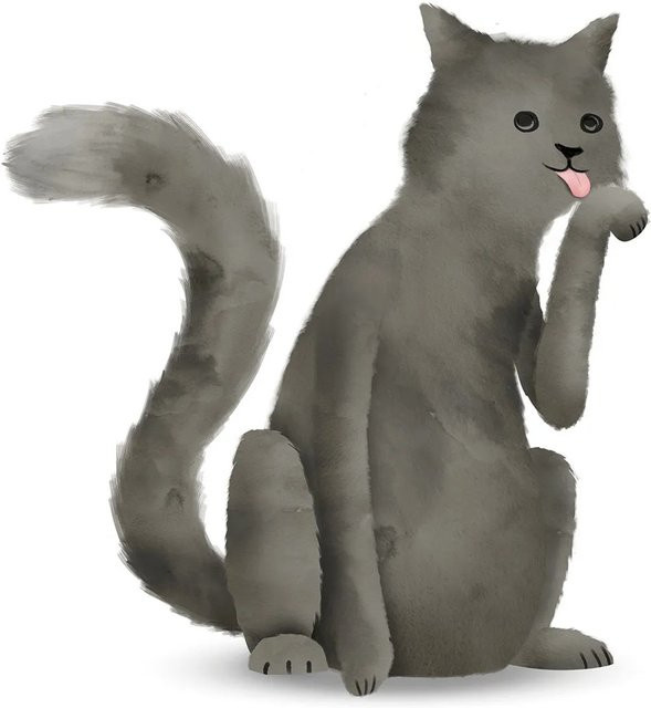 Komar Wandbild Cute Cat aus Qualitätsvlies, Breite: 30 cm, Höhe: 40 cm - Bild 1