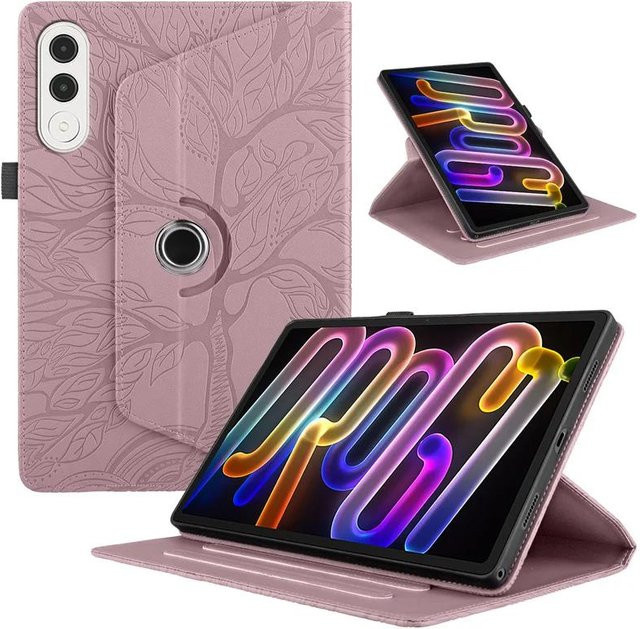 Lenovo Yoga Tab 11.1 Hülle mit 360 Grad Drehung und Klappständer in Rose Gold - Bild 1