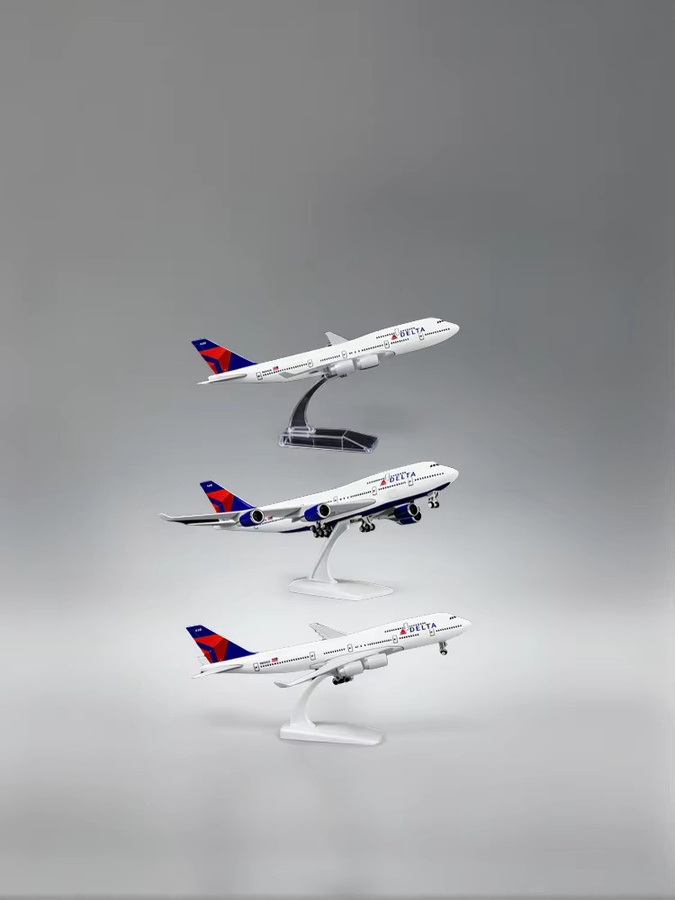 ZOCO Delta 747 Flugzeugmodellbausatz, Metall, ab 14 Jahre - Bild 3