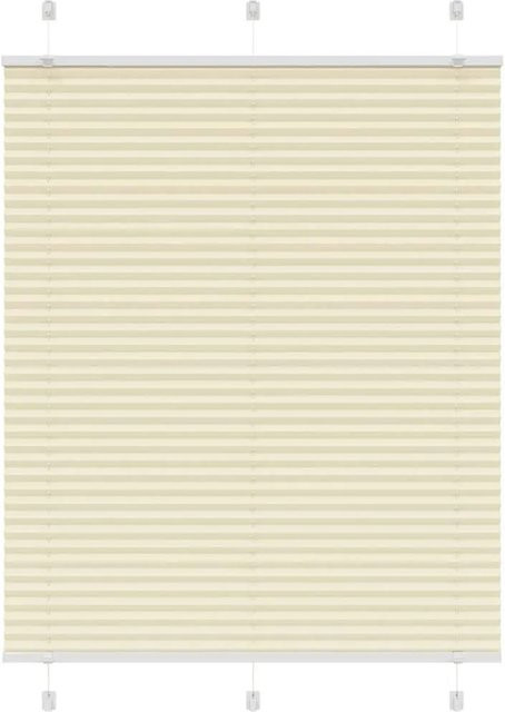vidaXL Plissee Creme halbtransparent aus Polyester B: 105 cm, H: 150 cm - Bild 1