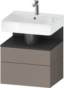 Duravit Waschtischunterschrank Qatego in Grau, B/T/H: 59 x 47 x 59 cm - Bild 1