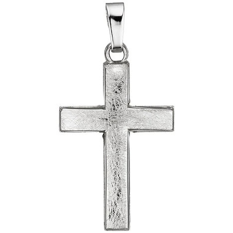 Colfem Anhänger Kreuz, 585 Weißgold, Unisex - Bild 1